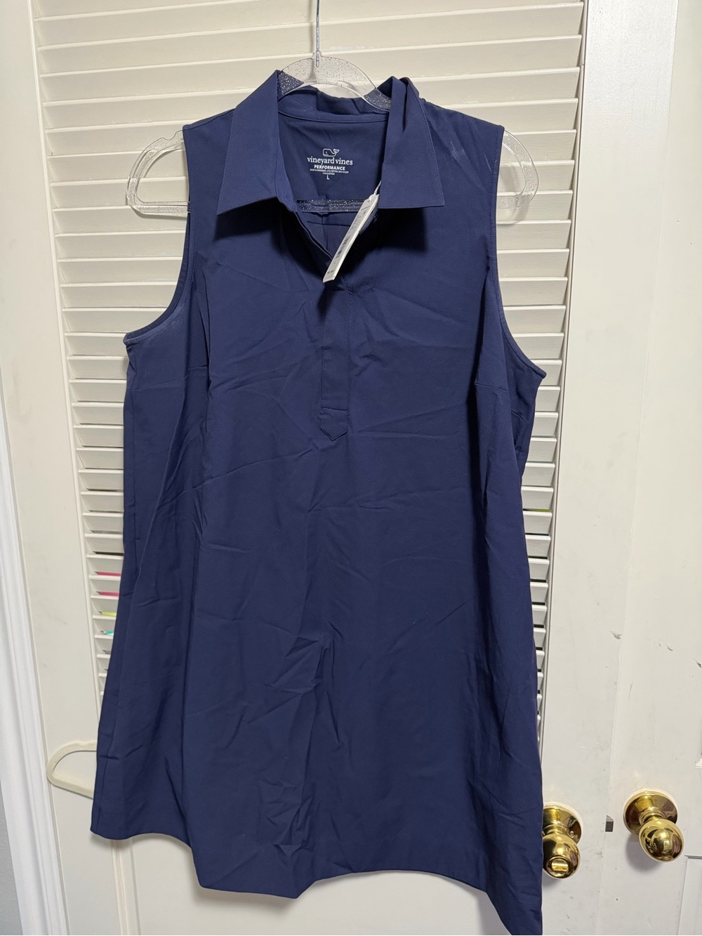 Vineyard Vines Navy Sleeveless Polo Dress